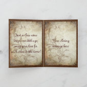 Carte Anniversaire rouillé de libellule (Intérieur)