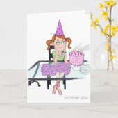 Carte Anniversaire sans voeux (Fleur jaune)
