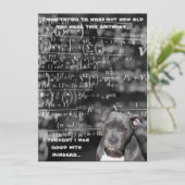 Carte Anniversaire sarcastique (Debout devant)