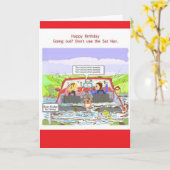 Carte Anniversaire Sat Nav plaisanterie (Fleur jaune)