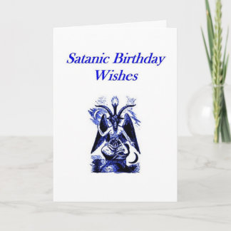 Carte Anniversaire satanique/démonolaire