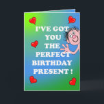 Carte Anniversaire Saucy<br><div class="desc">Une carte d'Anniversaire unique créée par un artiste/designer britannique.</div>