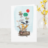 Carte Anniversaire sauvage (Fleur jaune)