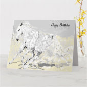 Carte Anniversaire / Sauvage et gratuit (Fleur jaune)
