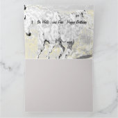 Carte Anniversaire / Sauvage et gratuit (Intérieur)