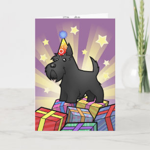 Carte Anniversaire Scottish Terrier