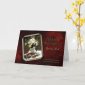 CARTE ANNIVERSAIRE - SECRET PAL - VINTAGE (Fleur jaune)