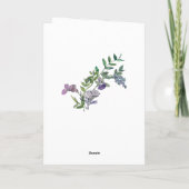 Carte Anniversaire Seigneur Vous Bénissez Bible Verse Fl (Dos)