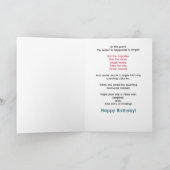 Carte Anniversaire Senior Sassy - Ajouter un nom (Intérieur)