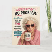 Carte Anniversaire Senior Sassy - Ajouter un nom (Devant)