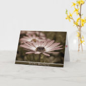 Carte Anniversaire Sepia Daisy (Fleur jaune)