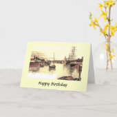 Carte Anniversaire - Séville. Espagne (Fleur jaune)