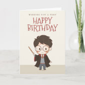 Carte Anniversaire simple de Harry Potter (Devant)