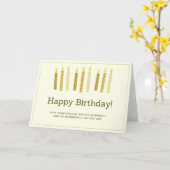 Carte Anniversaire - Simplicité (Fleur jaune)