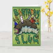 Carte Anniversaire Slug ! (Fleur jaune)