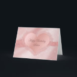 Carte Anniversaire, soeur - coeur sensible savoureux,<br><div class="desc">Sensible et oh est tellement assez cette carte avec du charme.  Disponible dans beaucoup de catégories comprenant une invitation pour tout événement.  Voir les toutes les catégories pour des anniversaires,  le jour de mère et etc.</div>