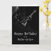 Carte Anniversaire Soeur en beaux-arts Fun You Rock Musi (Fleur jaune)
