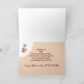 Carte Anniversaire Soeur Humour Fun Foxy Mama Fun Fox Cu (Intérieur)