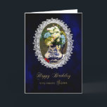 Carte ANNIVERSAIRE, SOEUR, vase bleu/blanc antique,<br><div class="desc">VOYEZ QUE PLUS DE CARTES D'ANNIVERSAIRE ET JOUR DE MÈRE CARDE LA MÊME IMAGE</div>