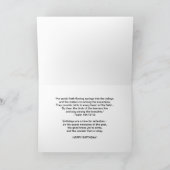 Carte Anniversaire, soixante-quinzième, héron de (Intérieur)