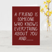 CARTE ANNIVERSAIRE SOUHAITE À L'AMI QUI ME CONNAÎT (Fleur jaune)