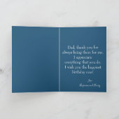 Carte Anniversaire Souhaite à meilleur papa jamais (Intérieur)