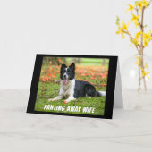 CARTE ANNIVERSAIRE SOUHAITE **MA FEMME** (Fleur jaune)