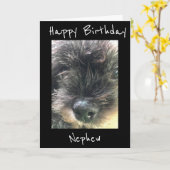 CARTE ANNIVERSAIRE SOUHAITE **NEPHEW** CARD (Fleur jaune)