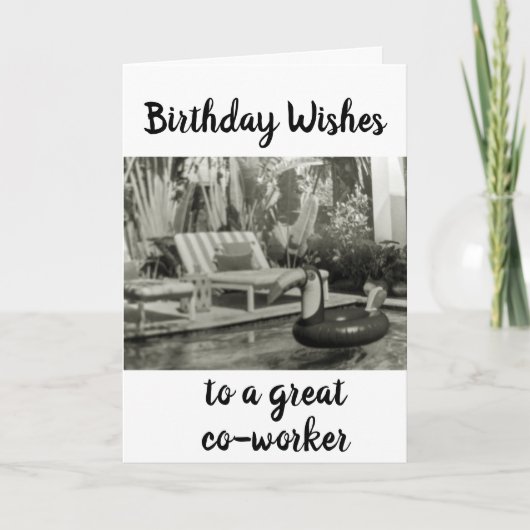 CARTE ANNIVERSAIRE SOUHAITE UN *COTRAVAILLEUR* (Devant)