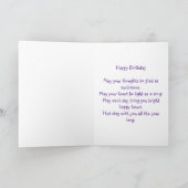 Carte Anniversaire Souhaite une clôture rustique (Intérieur)