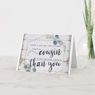 CARTE ANNIVERSAIRE SOUHAITEZ "COUSIN" & "BEST AMI"