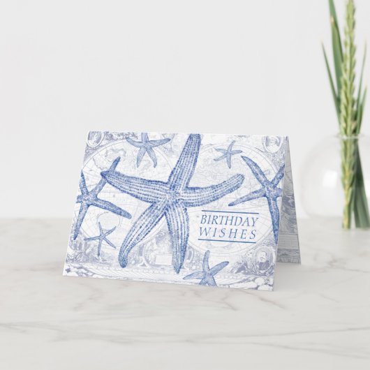 Carte Anniversaire Souhaits Nautique Épée (Devant)