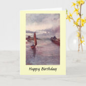 Carte Anniversaire - Southwold, Suffolk (Fleur jaune)