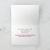 Carte Anniversaire Souvenir de la mère à Noël (Intérieur)