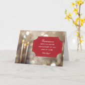 Carte Anniversaire Souvenir de la mère à Noël (Fleur jaune)