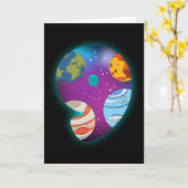 Carte ANNIVERSAIRE SPATIAL 9 9e anniversaire garçon 9 an (Fleur jaune)