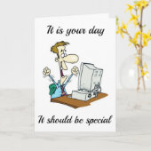 CARTE ANNIVERSAIRE SPÉCIAL *COMME VOUS* (Fleur jaune)