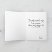 Carte Anniversaire spécial de la femme de couple d'oisea (Intérieur)