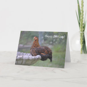 Carte Anniversaire spécial de poulet