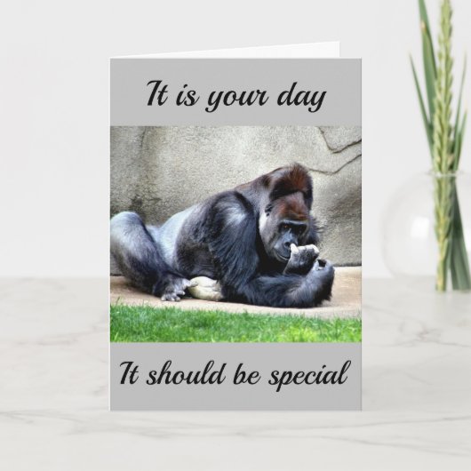 CARTE ANNIVERSAIRE SPÉCIAL *EXACTEMENT COMME VOUS* (Devant)