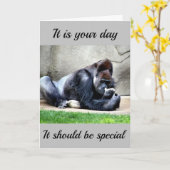 CARTE ANNIVERSAIRE SPÉCIAL *EXACTEMENT COMME VOUS* (Fleur jaune)