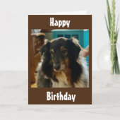 CARTE ANNIVERSAIRE SPÉCIAL SOUHAITE D'UNE PUPPY SPÉCIALE (Devant)