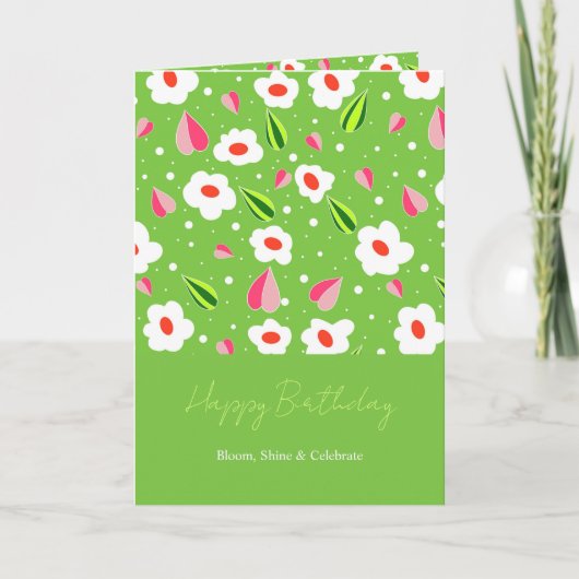 Carte Anniversaire Spring Meadow Whimsy (Devant)