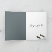 Carte Anniversaire Springer Spaniel Avec Canards (Intérieur)