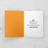 Carte Anniversaire Squelette Chasseur de cerfs portant u (Intérieur)