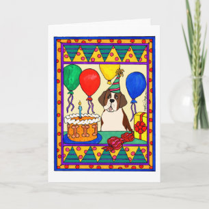 CARTE ANNIVERSAIRE ST BERNARD