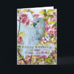 Carte Anniversaire, Step Mother, perroquet blanc dans Cr<br><div class="desc">Ce joli perroquet ou macaw blanc est assis dans un pommier de crabe en fleurs sur cette carte de voeux d'anniversaire colorée. N'hésitez pas à changer le verset intérieur pour répondre à vos besoins.</div>