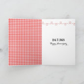 Carte Anniversaire Stick Figure Girl avec bulle vocale (Intérieur)