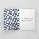 Carte Anniversaire Stick Girl avec Balloon rouge (Intérieur)