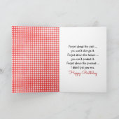 Carte Anniversaire Stick Girl avec marguerites (Intérieur)